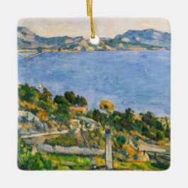 Ornamento De Cerâmica Paul Cezanne - Golfo de Marselha visto de Estaque