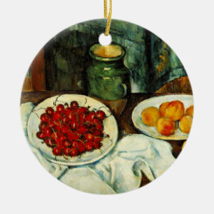 Ornamento De Cerâmica Paul Cezanne, pintura, Cherries,