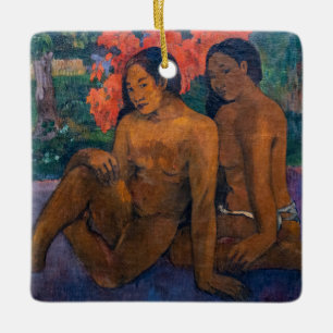 Ornamento De Cerâmica Paul Gauguin - E o Dourado de seus corpos