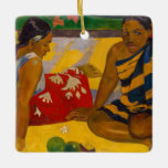 Ornamento De Cerâmica Paul Gauguin - Mulheres taitianas / Parau Api<br><div class="desc">Mulheres taitianas / Parau Api / Que Notícias - Paul Gauguin,  Oil on Canvas,  1892</div>