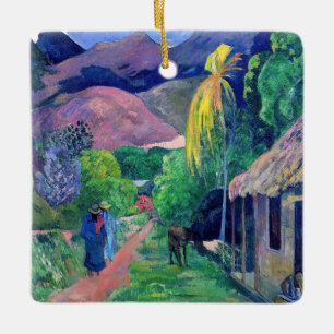 Ornamento De Cerâmica Paul Gauguin - Rua do Taiti