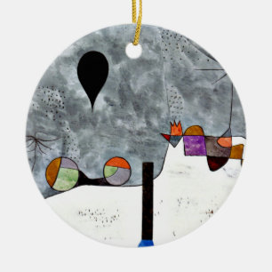 Ornamento De Cerâmica Paul Klee - Inverno, pintura de arte abstrata,