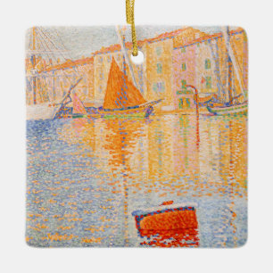 Ornamento De Cerâmica Paul Signac - A Boia Vermelha, Santo-Tropez