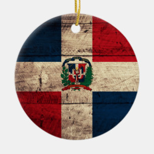 Ornamento De Cerâmica Pavilhão da Antiga República Dominicana do Wooden
