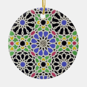 Ornamento De Cerâmica Pavimento de mosaico no vestuario da sultão