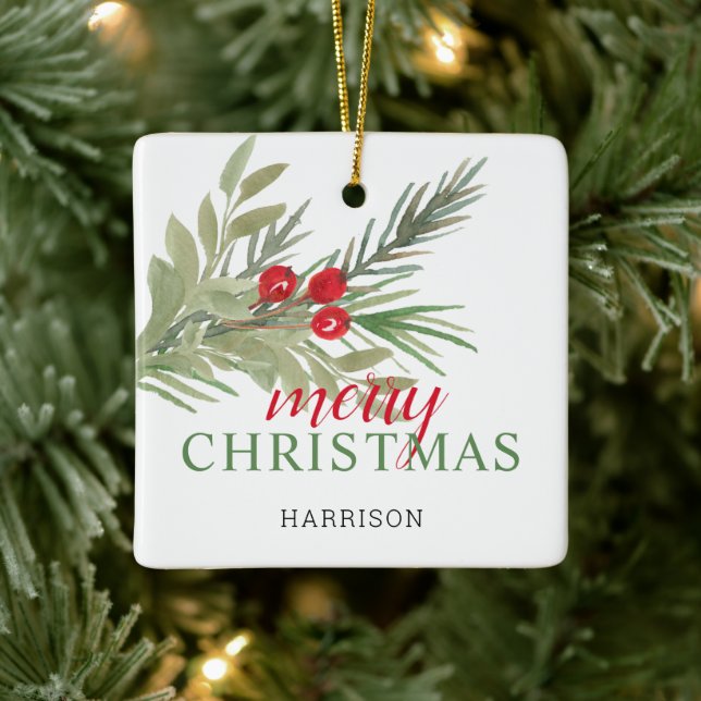 Ornamento De Cerâmica Paz Festiva Na Terra 3 Fotos (Árvore)