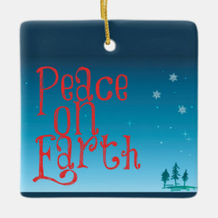 Ornamento De Cerâmica Paz na Terra