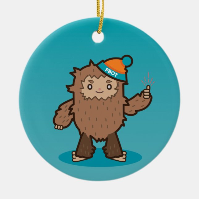 Ornamento De Cerâmica PBOT Sasquatch Ornament (Frente)