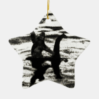 Ornamento De Cerâmica Pé e Bessie grandes a observação do monstro do