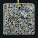 Ornamento De Cerâmica Pebbles on Beach Stone Photoics<br><div class="desc">Pebbles on Beach Stone Photoics</div>