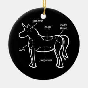 Ornamento De Cerâmica Peças Unicorn