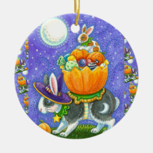 ORNAMENTO DE CERÂMICA PEDAÇOS DE MEIO, MILHO CANDADO, COLORIDO