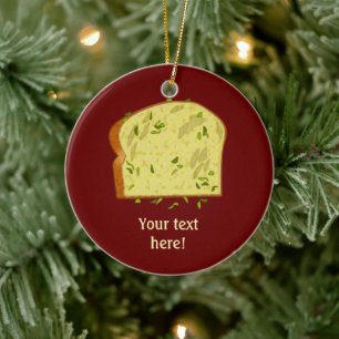 Ornamento De Cerâmica Pedra de Manteiga de Alho - suas palavras