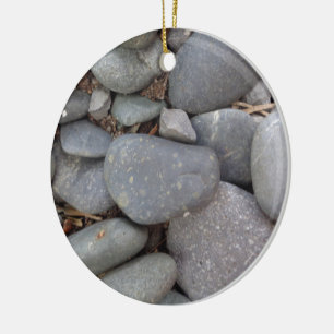 Ornamento De Cerâmica Pedras de Pebble