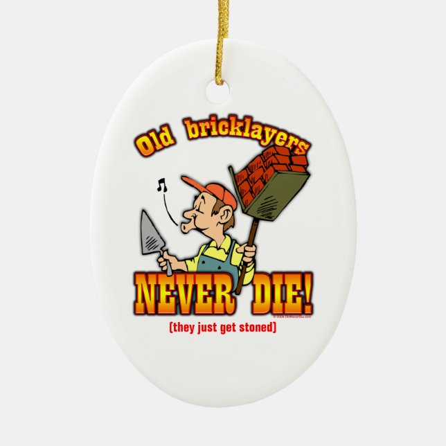 Ornamento De Cerâmica Pedreiros (Frente)