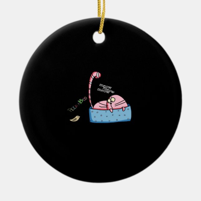Ornamento De Cerâmica Peekaboo Cights (Frente)