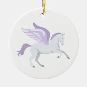 Ornamento De Cerâmica Pegasus