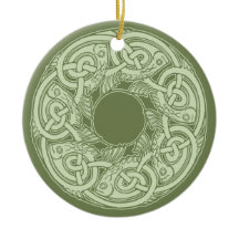 Peixe de Knotwork Celta em Verde