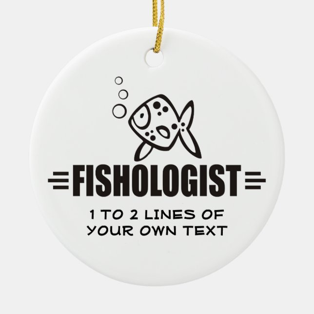 Ornamento De Cerâmica Peixe Personalizado (Frente)