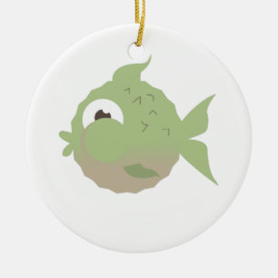 Ornamento De Cerâmica Peixes