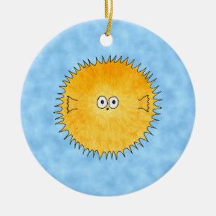 Ornamento De Cerâmica Peixes de porco-