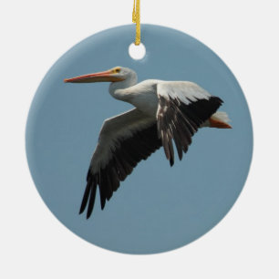 Ornamento De Cerâmica Pelican voador 5