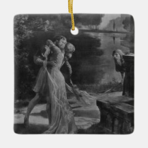 Ornamento De Cerâmica Pelleas e Melisande Ópera, 1902