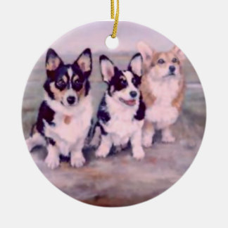 ORNAMENTO DE CERÂMICA PEMBROKE GALÊS CORGI-ORNAMENT