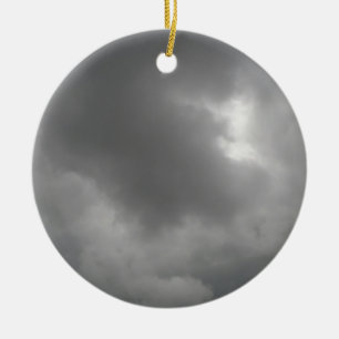 Ornamento De Cerâmica Pendente das nuvens de tempestade