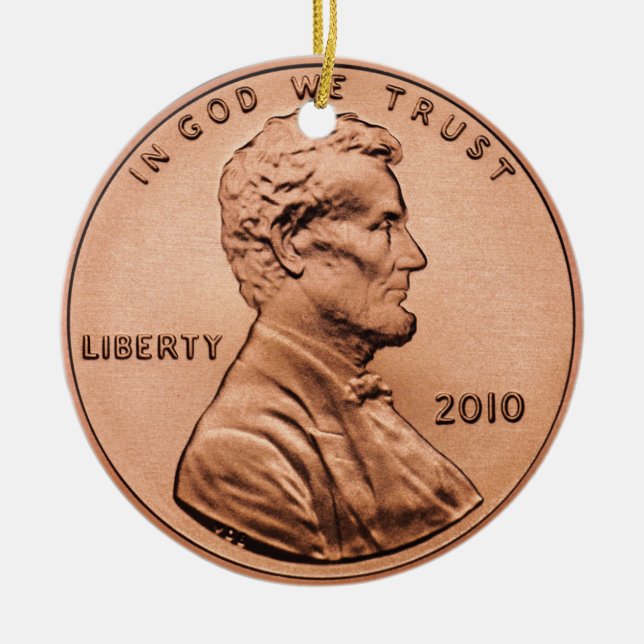 Ornamento De Cerâmica Penny (Frente)
