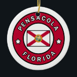 Ornamento De Cerâmica Pensacola Florida<br><div class="desc">Pensacola Florida</div>