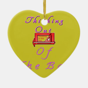 Ornamento De Cerâmica Pensando fora da caixa.