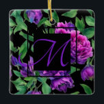 Ornamento De Cerâmica Pentes de cor-de-água magenta magenta roxa românti<br><div class="desc">Pentes de cor-de-água magenta magenta roxa romântica. Belo ornamento de cor de água de roxo para seu entusiasta da flor! Para acessar as ferramentas de edição, role para baixo até "Clique para personalizar". Assim que estiver na ferramenta design do Zazzle, você poderá editar fontes, posicionamento, cor, dimensionamento e muito mais!...</div>