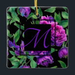 Ornamento De Cerâmica Pentes de cor-de-água magenta magenta roxa românti<br><div class="desc">Pentes de cor-de-água magenta magenta roxa romântica. Belo ornamento de cor de água de roxo para seu entusiasta da flor! Para acessar as ferramentas de edição, role para baixo até "Clique para personalizar". Assim que estiver na ferramenta design do Zazzle, você poderá editar fontes, posicionamento, cor, dimensionamento e muito mais!...</div>