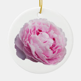 Ornamento De Cerâmica Peony Blossom Rosa Para Flor E Lover De Jardim