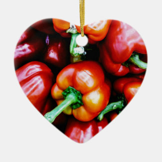 Ornamento De Cerâmica Peppers Red Bell
