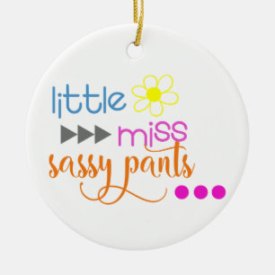 Ornamento De Cerâmica Pequena Miss Sassy Pants