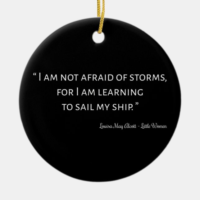 Ornamento De Cerâmica Pequenas mulheres, citando I - Estilo clássico (Frente)