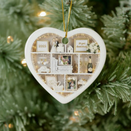 Ornamento De Cerâmica Pequenas Prateleiras Personalizadas de Casamento e