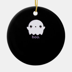 Ornamento De Cerâmica Pequeno Boo Cute Halloween