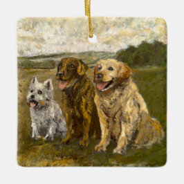 Ornamento De Cerâmica Pequeno Chat: Caprichoso Animal de Fazenda de Nata