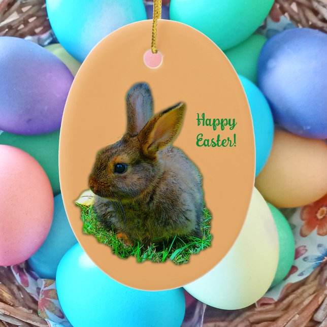 Ornamento De Cerâmica Pequeno Coelhinho - Coelhinho de Páscoa (Criador carregado)