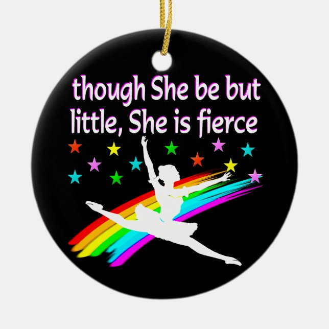 ORNAMENTO DE CERÂMICA PEQUENO, MAS FOGO BALLERINA (Frente)