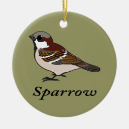 Ornamento De Cerâmica Pequeno Sparrow