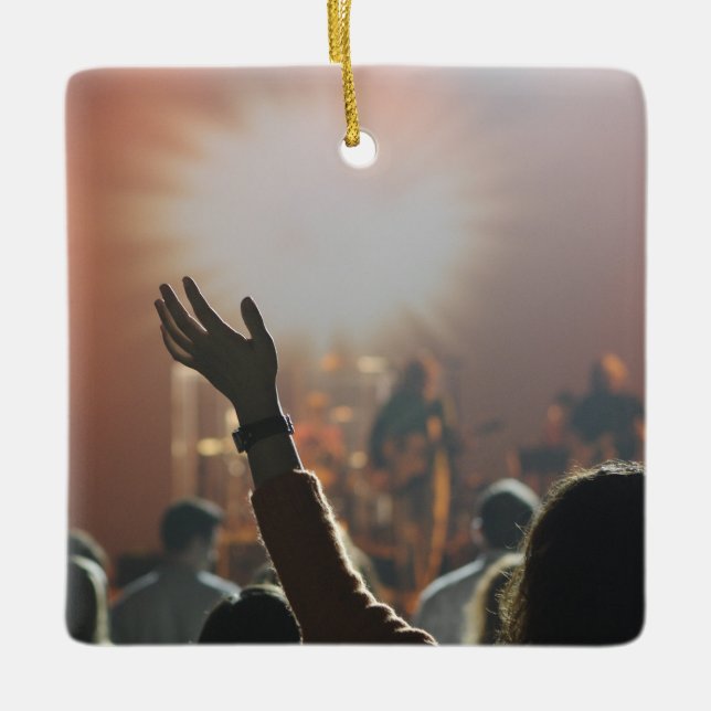 Ornamento De Cerâmica Percorrências Elegantes Personalizáveis de 2 Lados (Frente)