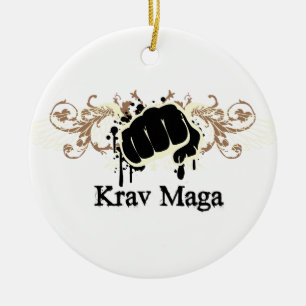Ornamento De Cerâmica Perfurador de Krav Maga