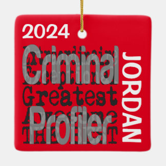 Ornamento De Cerâmica PERSONALIDADE do Extraordinário do Perfil Criminal