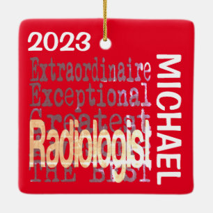 Ornamento De Cerâmica PERSONALIDADE Extraordinária Radiologista