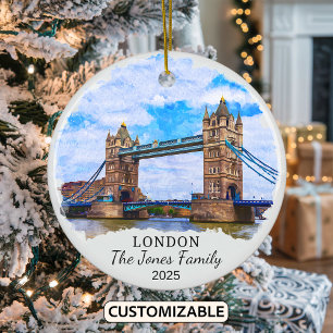 Ornamento De Cerâmica Personalised London Ornament, Inglaterra