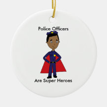 Personalização do Super Herói da Polícia Negra